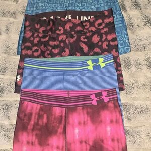 Under Armour Women's Athletic Shorts Lot 2 Sz M 2 SZ S
